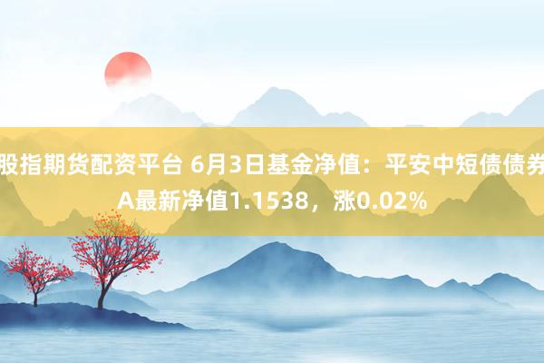 股指期货配资平台 6月3日基金净值：平安中短债债券A最新净值1.1538，涨0.02%