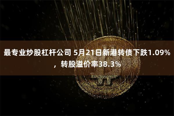 最专业炒股杠杆公司 5月21日新港转债下跌1.09%，转股溢价率38.3%