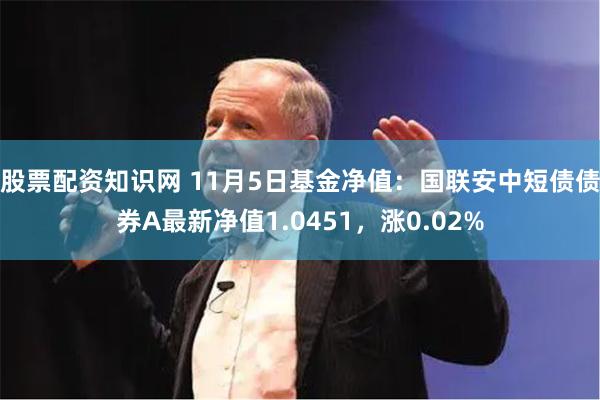 股票配资知识网 11月5日基金净值：国联安中短债债券A最新净值1.0451，涨0.02%